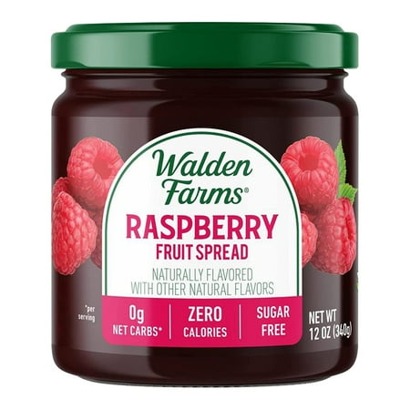 Walden Farms Calorie Free Fruit Spread Raspberry 12 oz Pack of 4