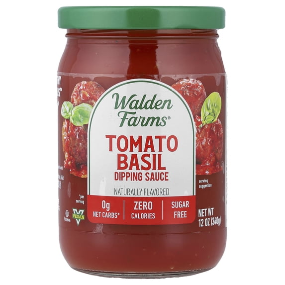 Walden Farms Calorie Free Pasta Sauce, Tomato & Basil, 12 Fl Oz
