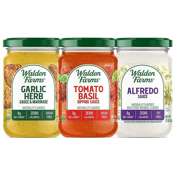 Walden Farms Calorie Free Pasta Sauces Flavors: Variety Pack, Size: 3 Jars