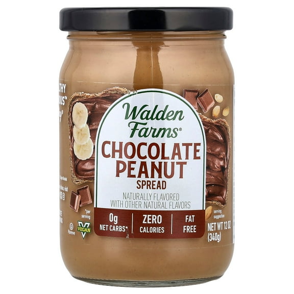 Walden Farms Calorie Free Peanut Spread, Chocolate, 12 Oz