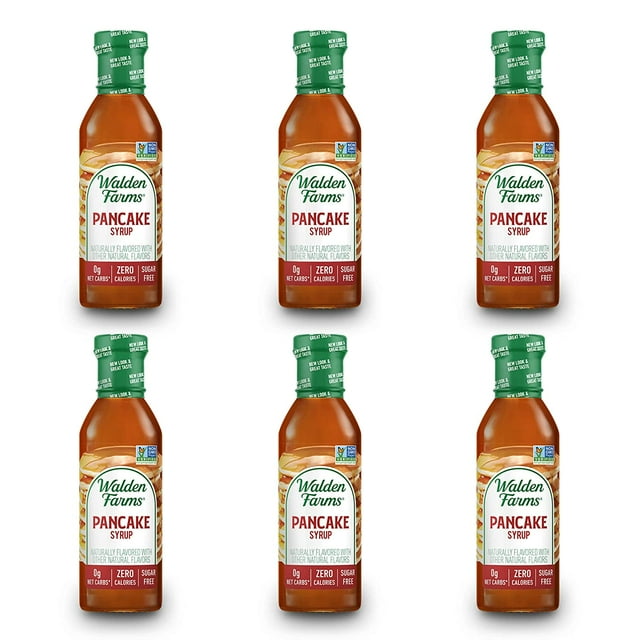 Walden Farms Calorie Free Syrups Flavors Pancake Syrup, Size Case of 6
