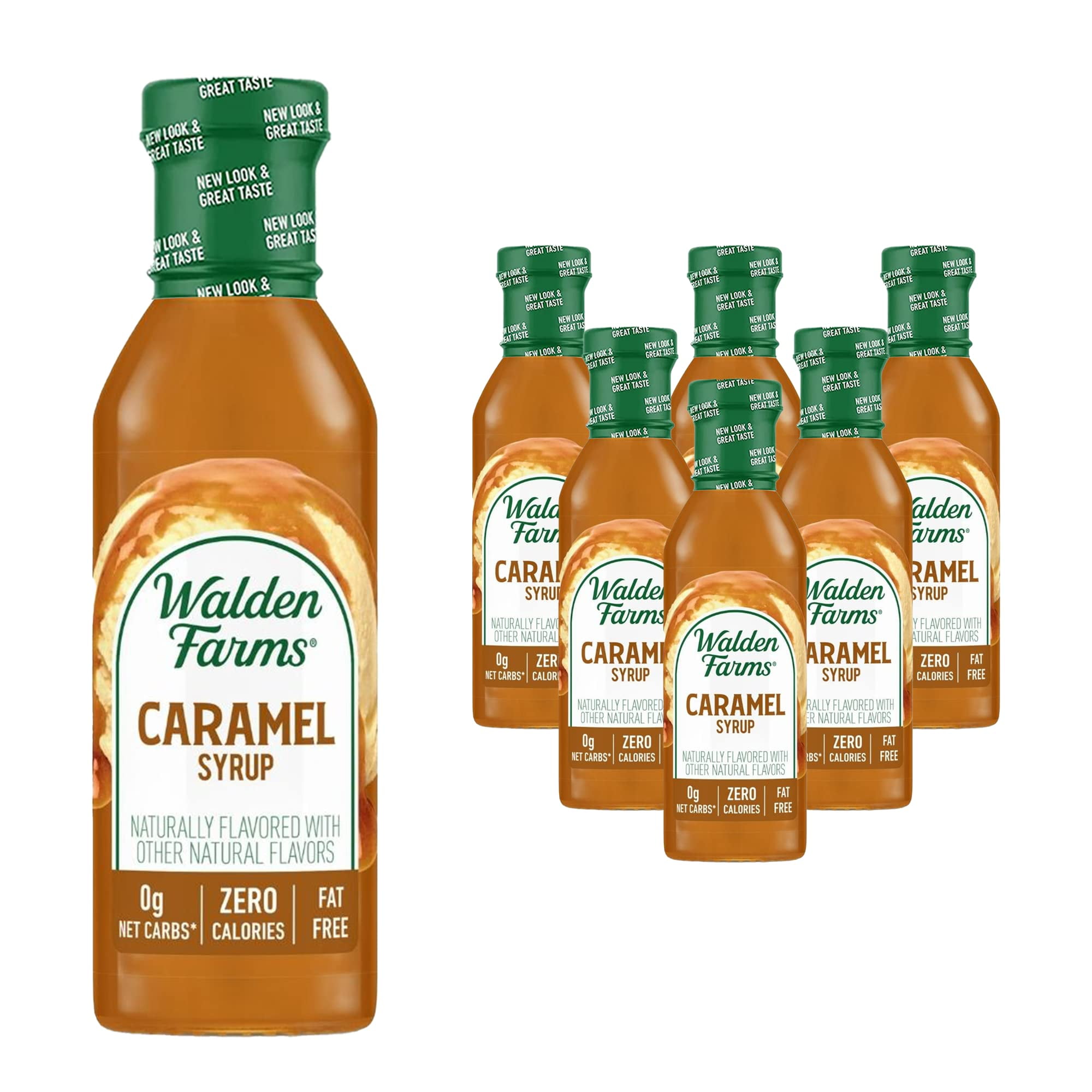 Walden Farms Caramel Sugar Free Syrup for Pancakes, Waffles, French