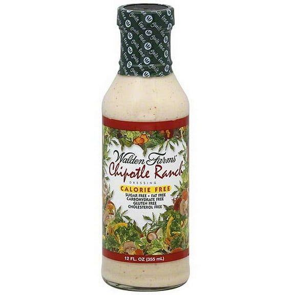 Walden Farms Chipotle Ranch Dressing, 12 oz (Pack of 6)