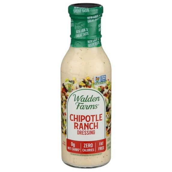 Walden Farms Chipotle Ranch Salad Dressing 12 oz Pack of 2