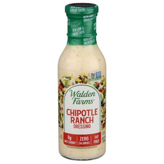 Walden Farms Chipotle Ranch Salad Dressing 12 oz Pack of 2