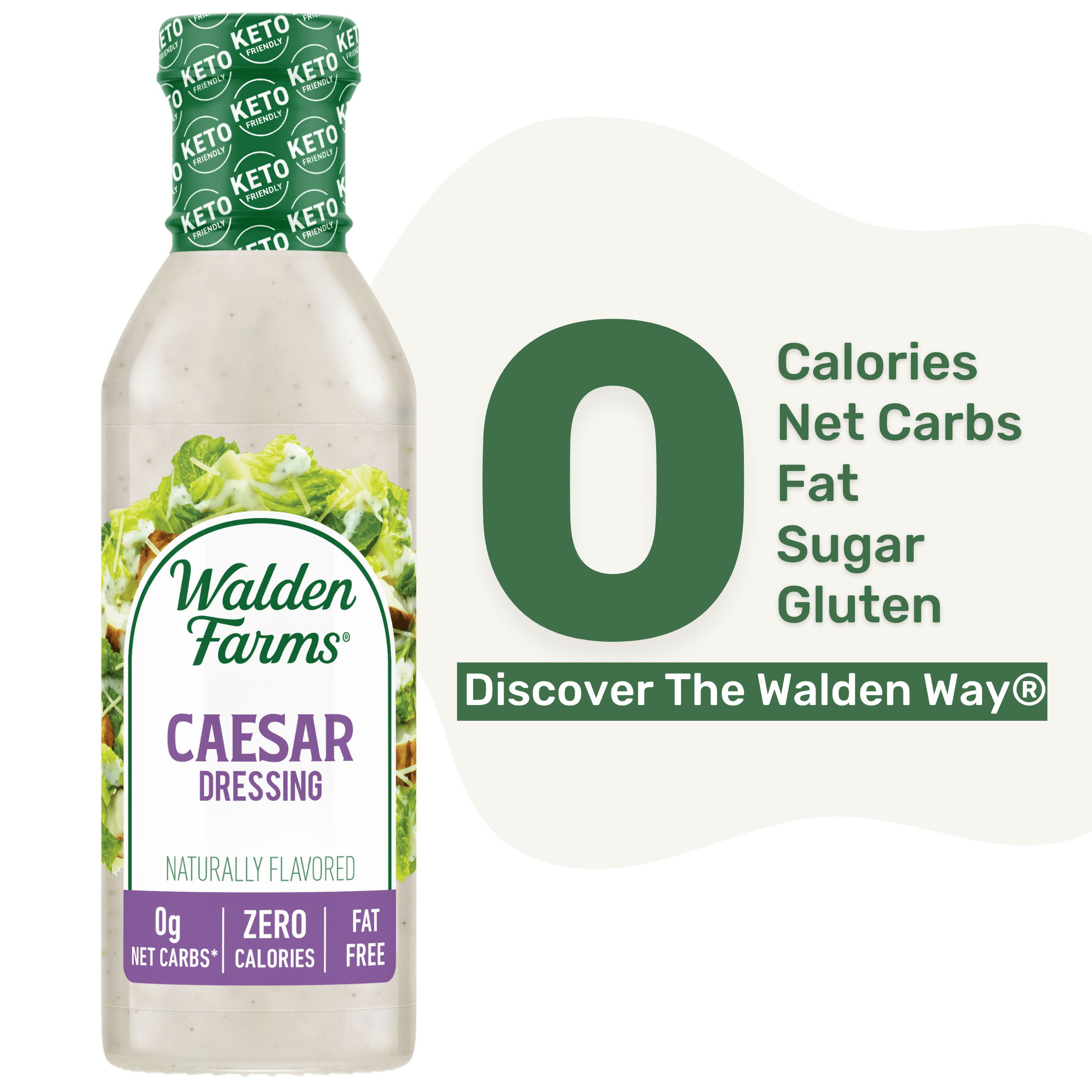 Walden Farms Dressing Caesar, 12 Fl oz.