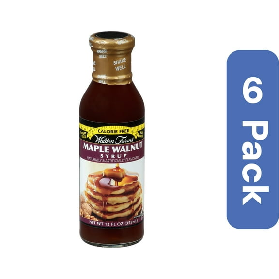 Walden Farms Maple Walnut Syrup Calorie Free 12 fl oz (Pack Of 6)
