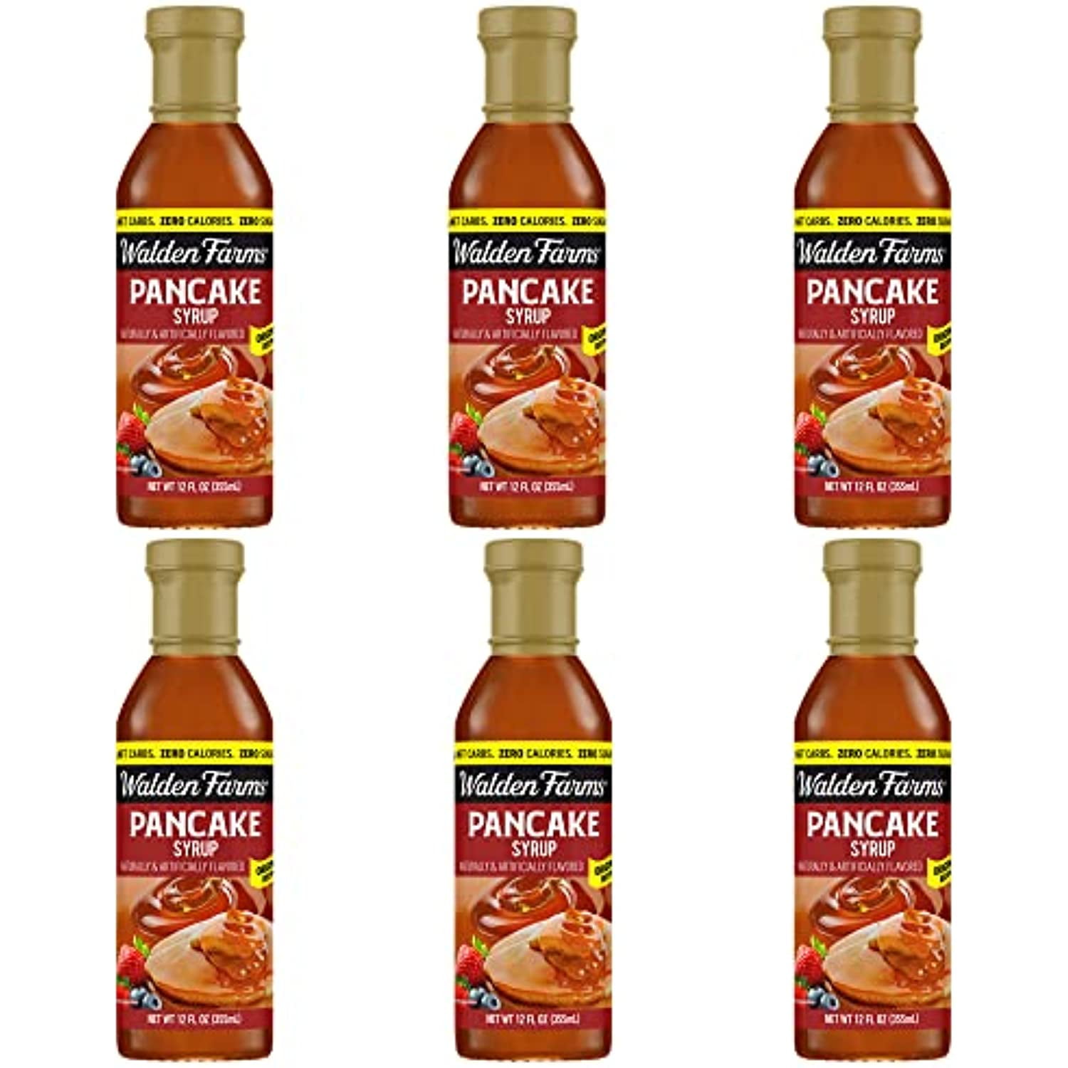 Walden Farms Pancake Syrup, 12 Oz, 0G Net Carbs Keto Friendly, Non