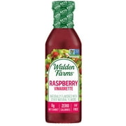 Walden Farms Raspberry Vinaigrette Dressing, 12 oz. Bottle, Fresh 0g Net Carbs Salad Topping and Sugar Free Condiment, Keto and Kosher, Natural Sweet Tangy Flavor