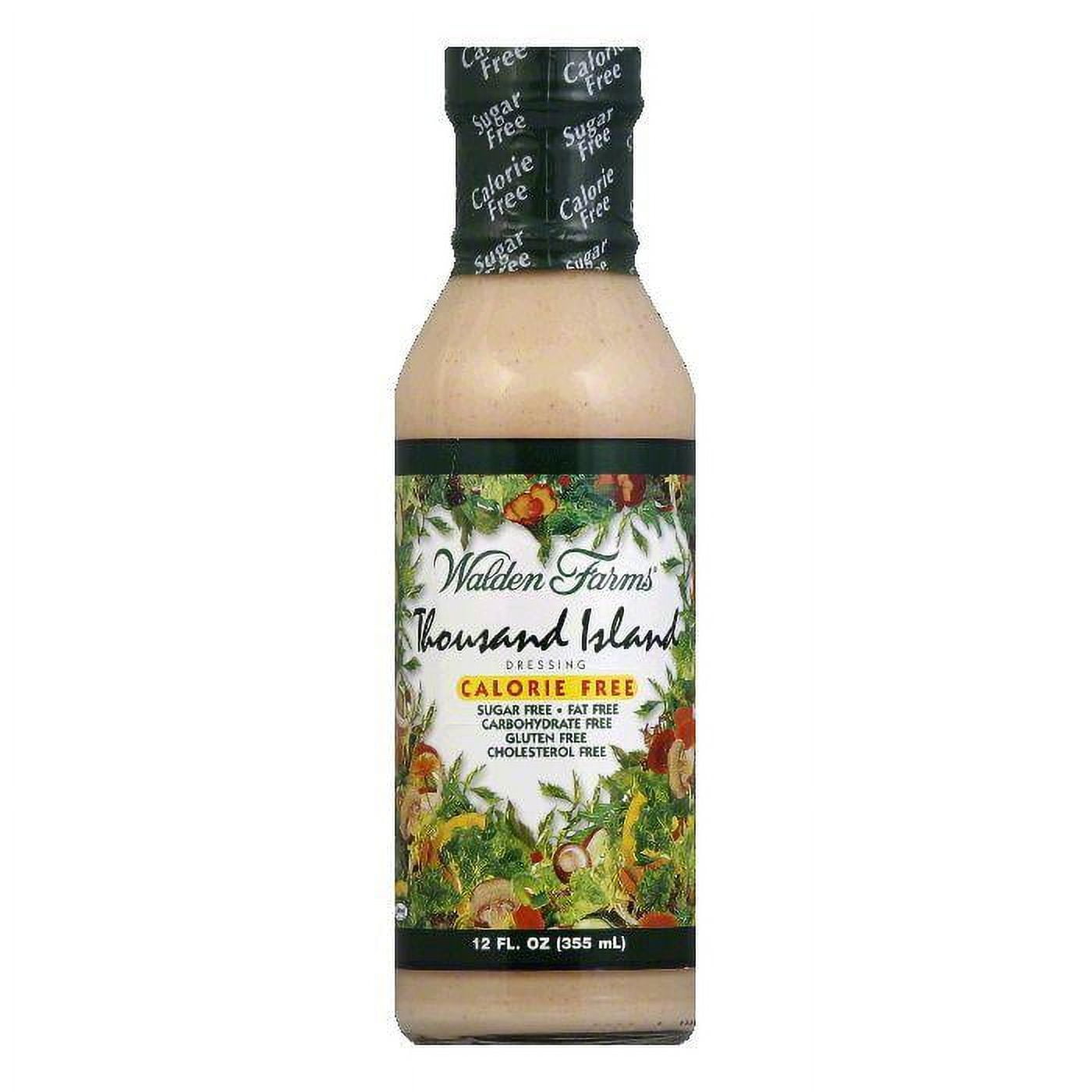 Walden Farms 1000 Island Salad Dressing, Sugar & Calorie Free, No Carb, Non-Dairy,  12 OZ (Pack of 6) - Walmart.com