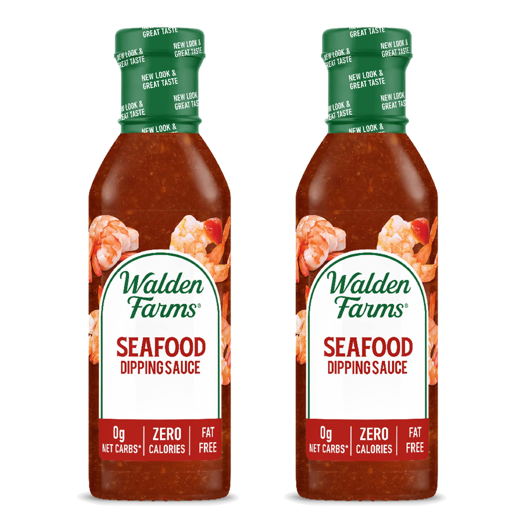 Walden Farms Seafood Cocktail Dipping Sauce, 12 Oz. Bottle, Sweet Flavor With Natural Tomatoes, Onions, And Garlic, 0G Net Calories, Gluten And Fat Free, No Added Sugars, 2 Pack