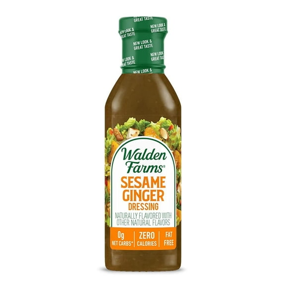 Walden Farms Sesame Ginger Dressing 12 fl oz Pack of 2