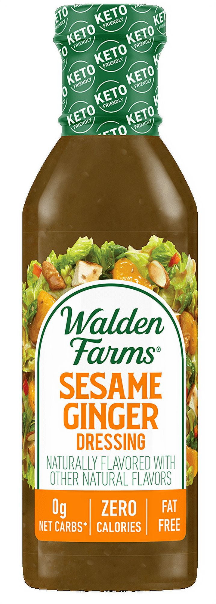 Walden Farms Sesame Ginger Dressing, 12 oz. Bottle, Fresh and Delicious