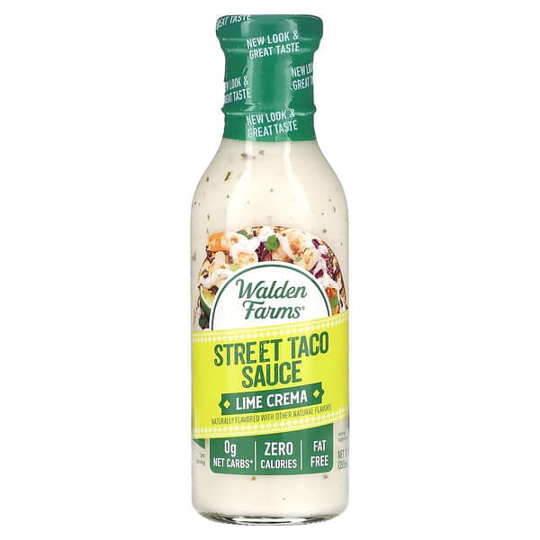 Walden Farms, Street Taco Sauce, Lime Crema, 12 fl oz Pack of 2