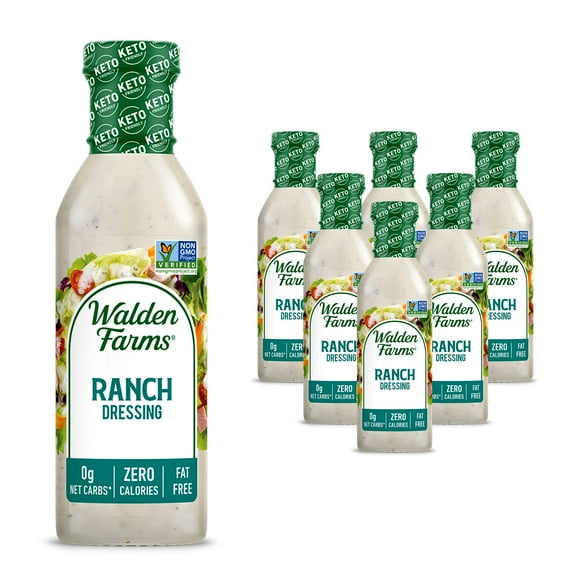 Walden Farms Sugar Free Ranch Dressing, 12 Fl Oz (Pack of 6)