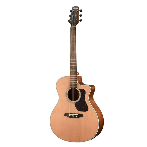 Walden Natura All-Solid Cedar/Mahogany Grand Auditorium Acoustic Cutaway-Electric Satin Natural