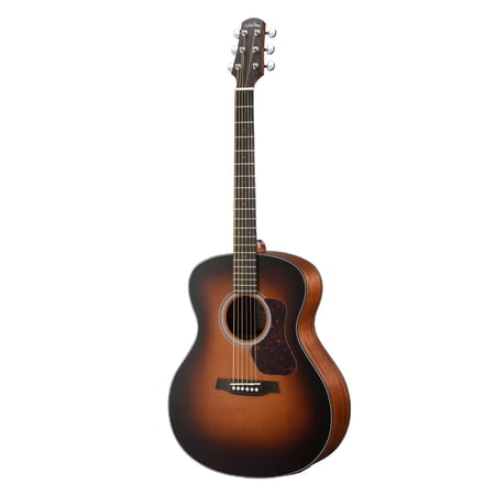 Walden Natura Solid Mahogany Top Grand Auditorium Acoustic-Electric Tobacco Burst Satin Natural