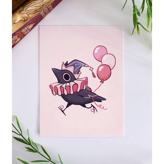 Walden The Fool Illustration Print, Unframed Paper Poster 8x10in
