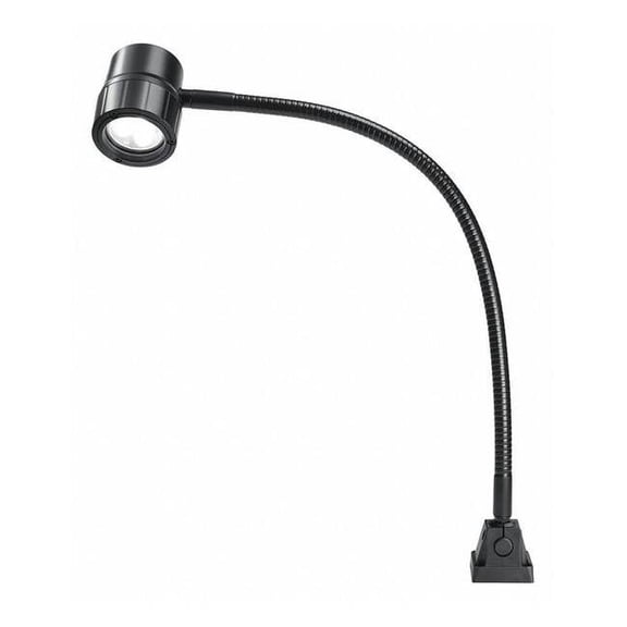 Waldmann Gooseneck Task Light,LED,460 lm,5W,Black 113260000-00641177