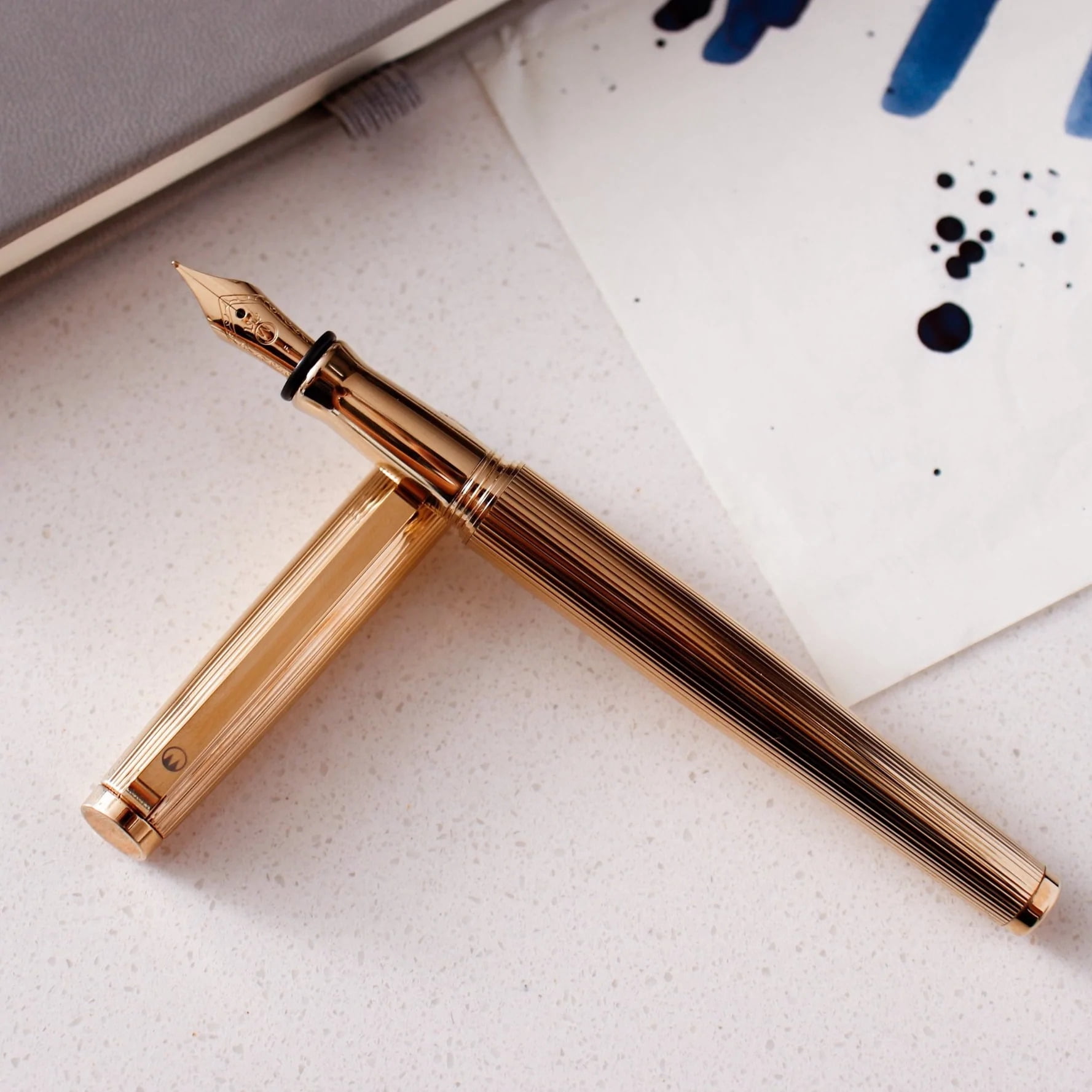Waldmann Tuscany Gold Plated Fountain Pen - Walmart.com
