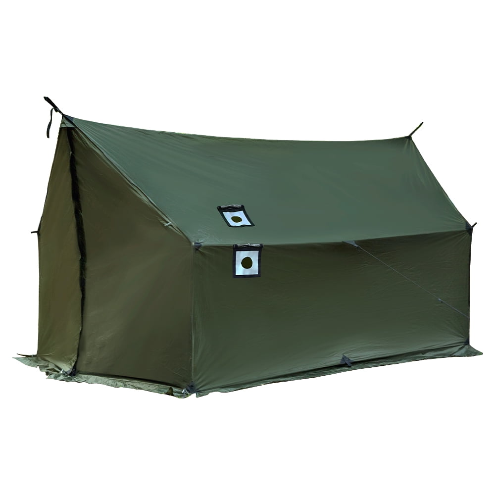 Waldmate 4-Person Hammock Hot Tents for Camping with Stove Jack and Snow Skirt(Green)