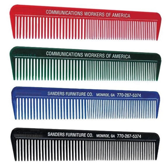Waldor H-601Assorted 2 for 1 Combs 5'' - Pack of 50