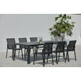 thumbnail image 1 of Waldorf 7pc Dining Set with Tribeca with Ceramic Glass Table Top 6- Giardino Dining Chairs 1- Tribeca 39.5" x 87" with 6mm Ceramic Glass Dining Table with Umbrella Hole, 1 of 1