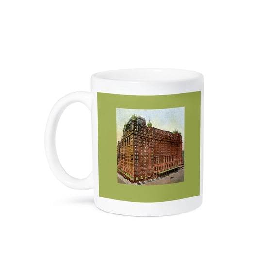 3dRose, Waldorf Astoria New York City Vintage Postcard Reproduction, 15oz Mug