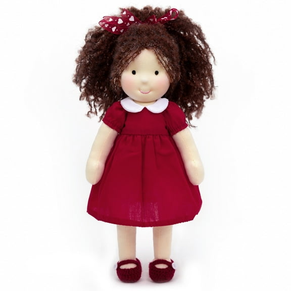 Waldorf Doll - Handmade Birthday Gift for Kids and Collectors,Personalized Cotton Rag Doll with Exquisite Box