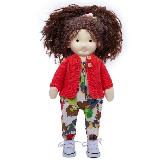 Handmade Waldorf Doll Personalized Cotton Plush Toy Gift for Kids & Collectors
