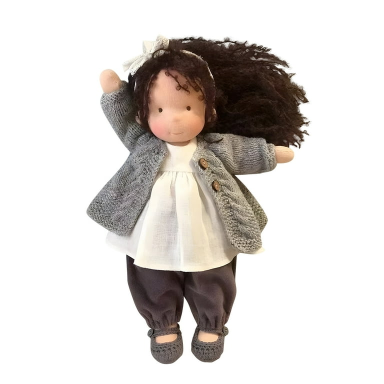Waldorf Dolls Handmade Plush Toy Plush Doll Children Toys Soft Rag Doll First Baby Doll Plush Baby Toy Soft Sleeping Cuddle Buddy for Kids Toddlers