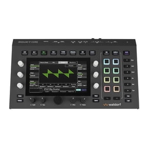 Waldorf Iridium Core Polyphonic Desktop Synthesizer - 12-Voice Duo-Timbral Synth with 3 Oscillators, MIDI and CV Connectivity