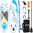 thumbnail image 1 of Waleaf 10'6" Inflatable Stand Up Paddle Board with Premium SUP Paddle Board Accessories & Carry Bag,Paddle,Pump,Leash,Wide Stable Design,Non-Slip Deck,Surf Control for Adults & Youth, 1 of 7