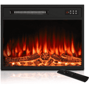 Waleaf 23 Inch Electric Fireplace Insert with LED Realistic Flame