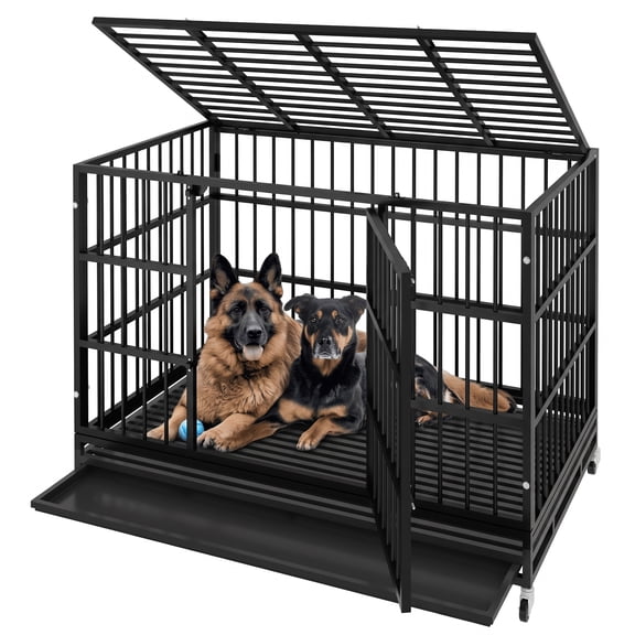 Oranland 48-Inch Heavy Duty Dog Crate for Large Dogs - Walmart.com