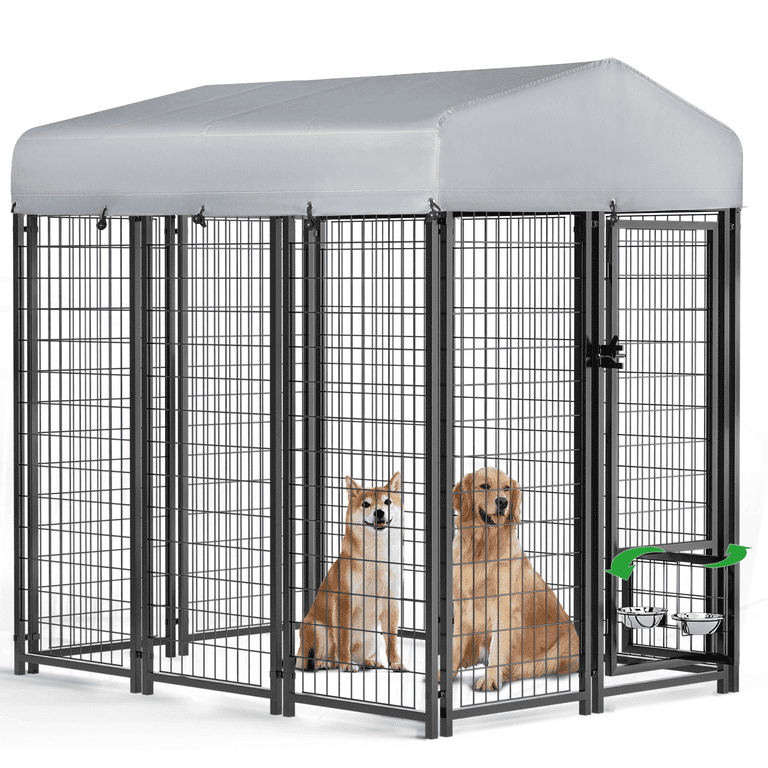 Covered dog bowl sale