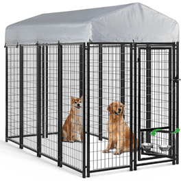 x x Ft Large Outdoor Dog Kennel, Heavy Duty Outside Dog Run
