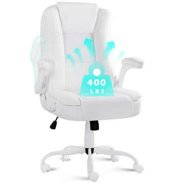 Waleaf Big and Tall Executive Office Chair with Flip-up Arms for Adult,Ergonomic High Back Adjustable Computer Desk chair