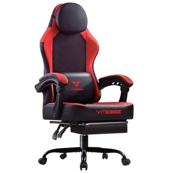 Waleaf Ergonomic Adult Gamer Chair, 330 lb Computer Chair, Racing Gaming Office Chair, Gamer Height Adjustable Swivel Chair with Lumbar Support and Headrest