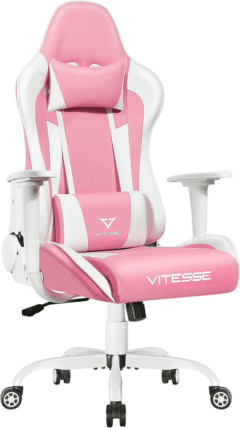 Waleaf Ergonomic Adult Gamer Chair, 330 lb Racing Gaming Office Chair, Gamer Height Adjustable Swivel with Lumbar Support and Headrest