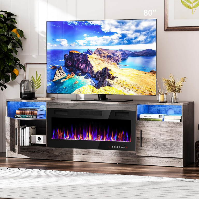 Fireplace tv stand 36 inches high online