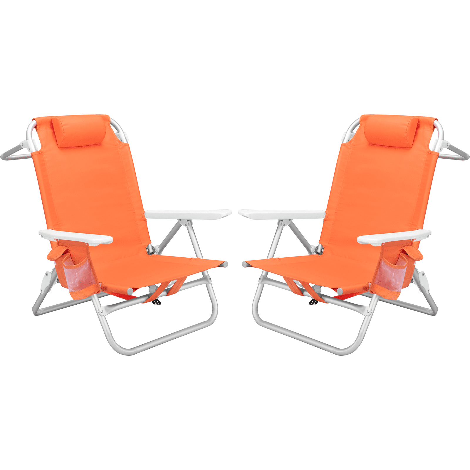 Waleaf Folding Beach Chair for Adults with Headrest, Towel Bar, Cooler