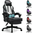 thumbnail image 1 of Waleaf Gaming Chair, Ergonomic Heavy Duty Design, Gamer Chair with Footrest and Lumbar Support, Large Cushion High Back Office Chair, Big and Tall Computer Chair, 1 of 7