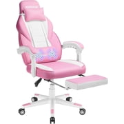 Waleaf Gaming Chair, Ergonomic Heavy Duty Design, Gamer Chair with Footrest and Lumbar Support, Large Size Cushion High Back Office Chair, Big and Tall Computer