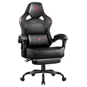 Waleaf Gaming Chair Ergonomic Office Chair with Footrest and Lumbar Support, Height Adjustable High Back Gamer Chair with Headrest for Adult
