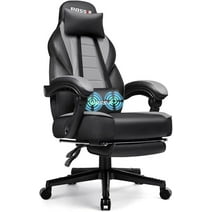 Waleaf Gaming Chair with Footrest, Ergonomic Gamer Gear Gaming Chair for Adult with Lumbar Massage