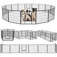 thumbnail image 1 of Waleaf Heavy Duty Dog Playpen for Outdoor, 8 Panels 24"/32"/40" Height x 32" Width,Portable Dog Playpen Puppy Playpen for Large Dog Exercise Pen for Indoor Outdoor,Pet Playpen Fence for Yard,RV, 1 of 9