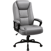 كرسي مكتب Waleaf المنزلي ، تصميم للخدمة الشاقة لمدة 8 ساعات ، وسادة مريحة عالية الظهر Lumbar Back Support ، كرسي مكتب الكمبيوتر ، كرسي كبير وطويل ، كرسي جلدي تنفيذي قابل للتعديل مع الأسلحة