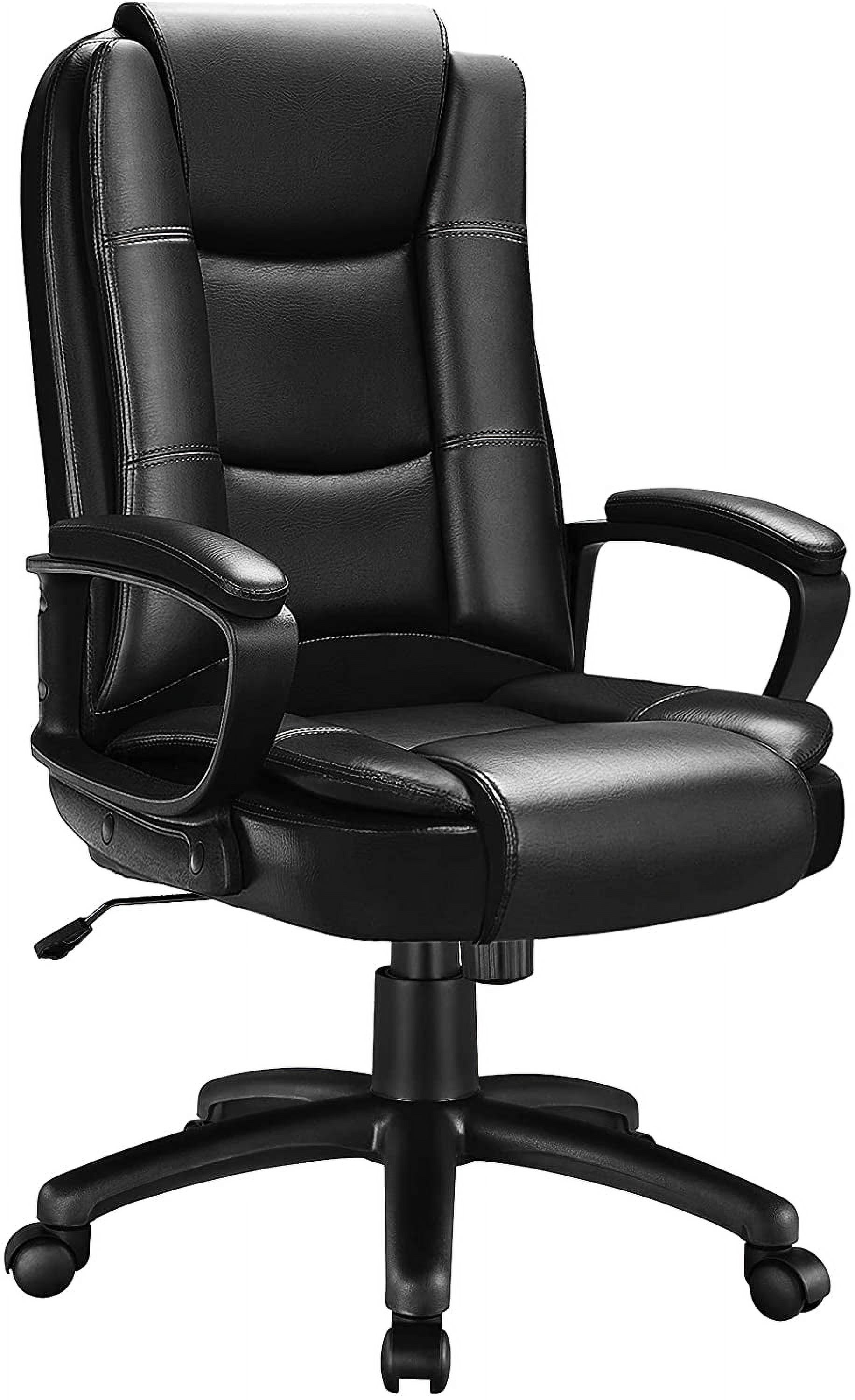 Waleaf Home Office Chair, Big and Tall Desk Chair 8Hours Heavy Duty Design, Ergonomic High Back Cushion Lumbar Back Support, Computer Desk Chair, Adjustable Executive Leather Chair with Arms - image 1 of 8