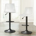 thumbnail image 1 of Waleaf Swivel Counter Height Bar Stools with Back Set of 2,Adjustable Dining Barstools with Footrest, 1 of 8
